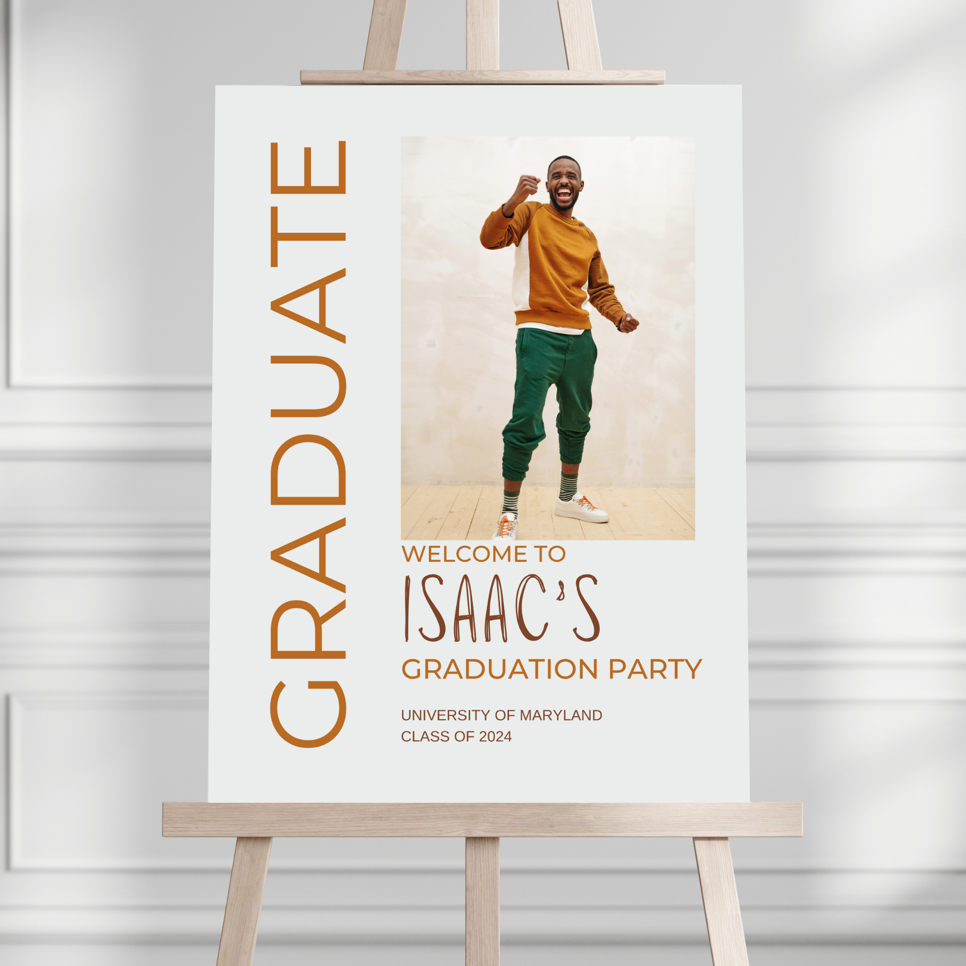 Casual Custom Photo Graduation Party Welcome Sign - Magnolia Dane Co.