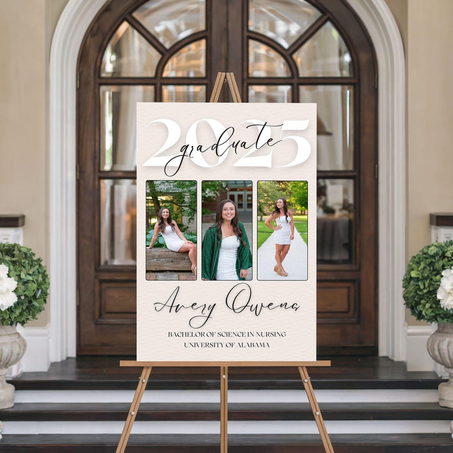 Photo Trio Graduation Party Welcome Sign