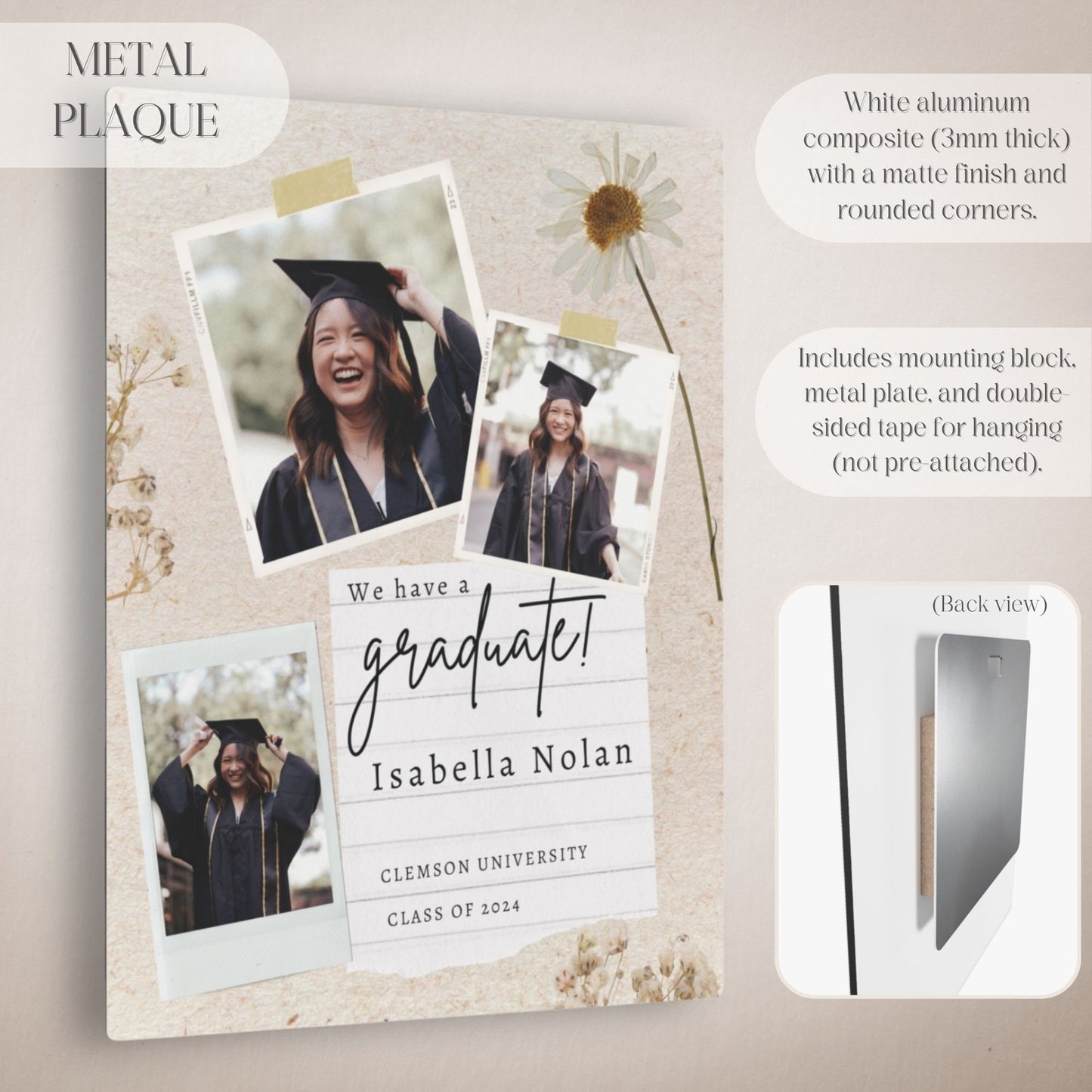 "We Have a Graduate" Photo Collage Graduation Party Welcome Sign - Magnolia Dane Co.