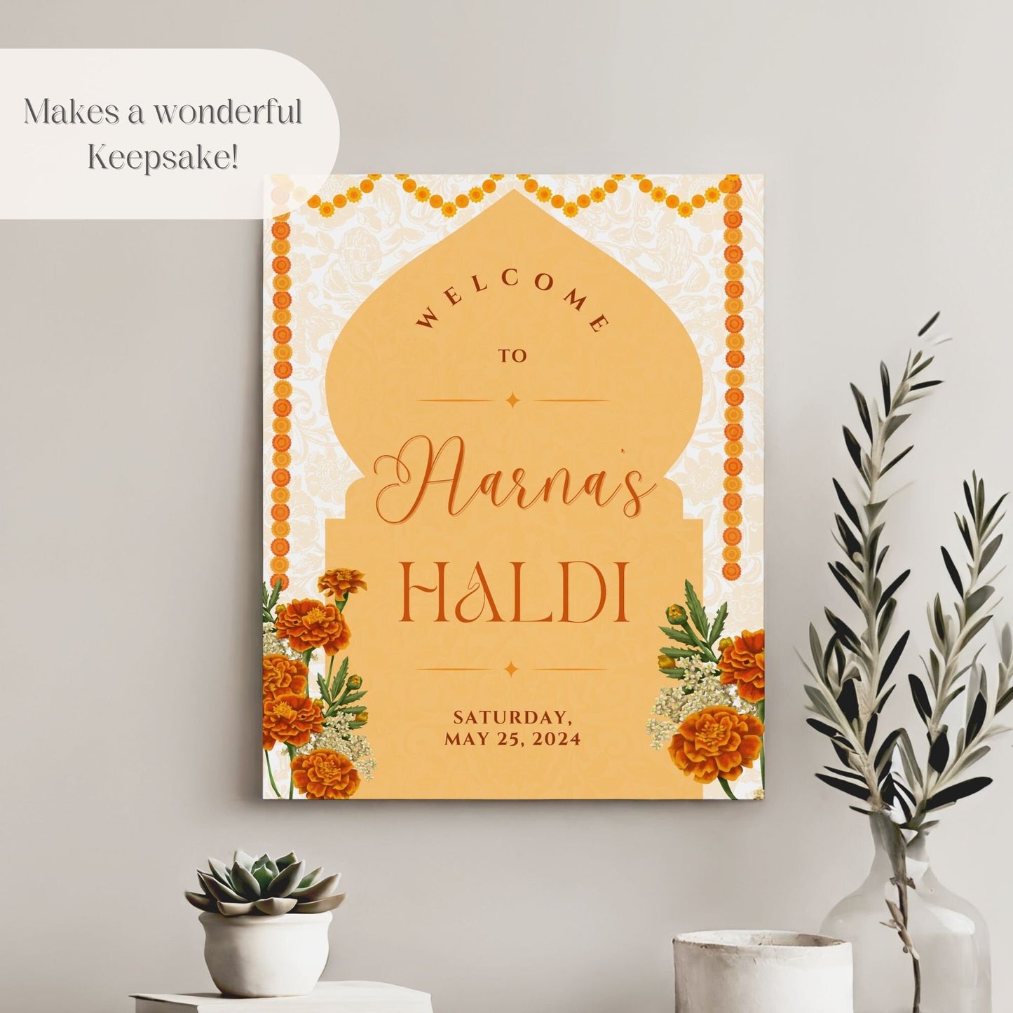 Indian Wedding Sign, Mehndi Decor, Sangeet Welcome Sign, Haldi Welcome Sign, Punjabi Personalized Acrylic Welcome Sign, Custom Indian Decor - Magnolia Dane Co.