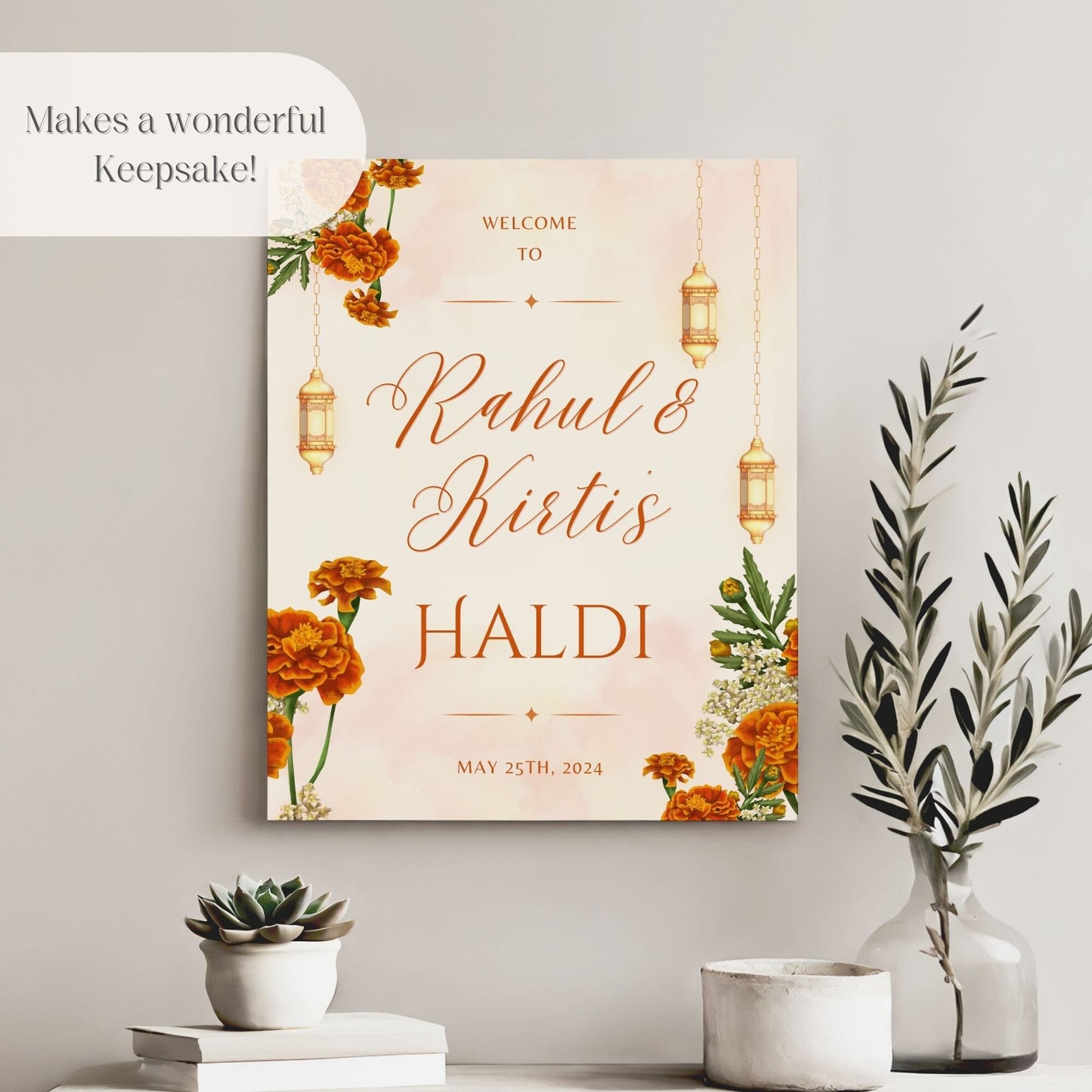 Indian Wedding Sign, Mehndi Decor, Sangeet Welcome Sign, Haldi Welcome Sign, Punjabi Personalized Acrylic Welcome Sign, Custom Indian Decor - Magnolia Dane Co.