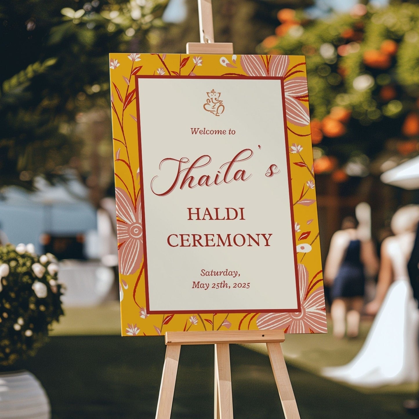 Indian Wedding Sign, Mehndi Decor, Sangeet Welcome Sign, Haldi Welcome Sign, Punjabi Personalized Acrylic Welcome Sign, Custom Indian Decor - Magnolia Dane Co.