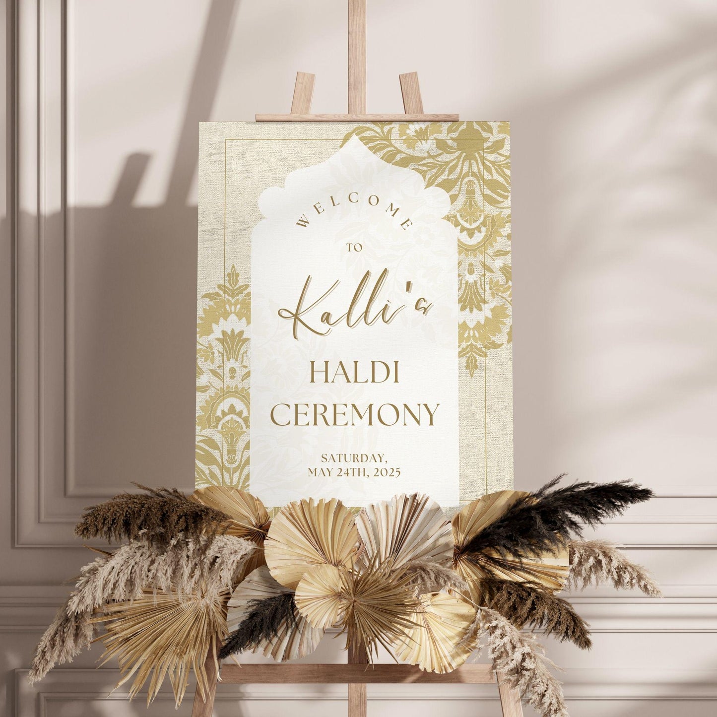 Indian Wedding Sign, Mehndi Decor, Sangeet Welcome Sign, Haldi Welcome Sign, Punjabi Personalized Acrylic Welcome Sign, Custom Indian Decor - Magnolia Dane Co.