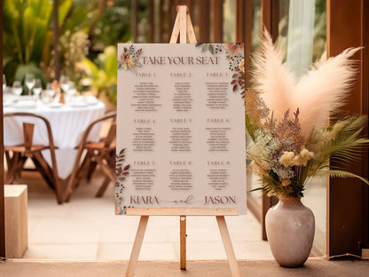 Boho Neutral Wedding Welcome Sign - Magnolia Dane Co.