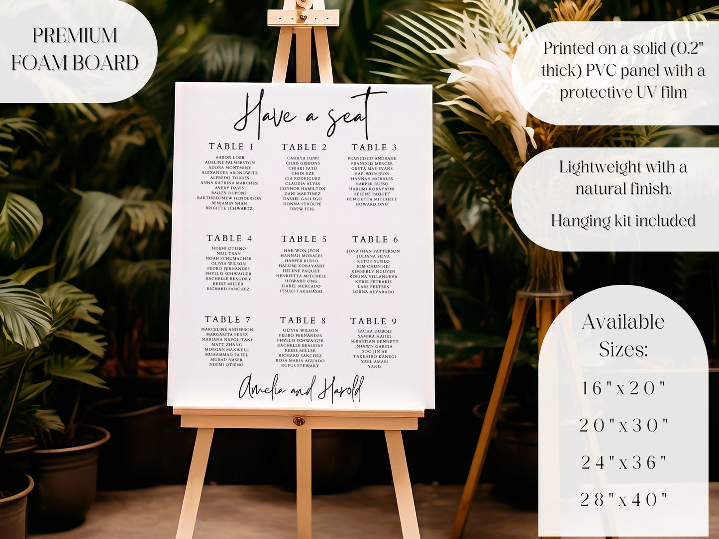 Simple Calligraphy Wedding Welcome Sign - Magnolia Dane Co.