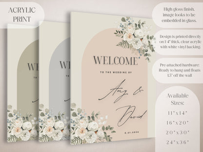 Boho Arch Wedding Welcome Sign - Magnolia Dane Co.