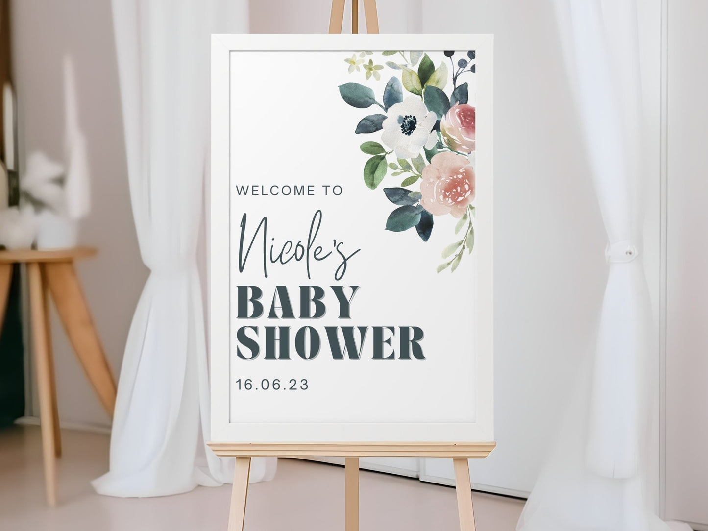 Baby Shower Welcome Sign - Magnolia Dane Co.