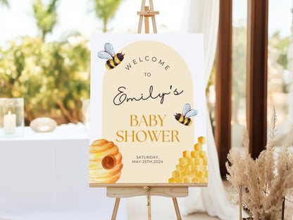 Honey Bee Baby Shower Welcome Sign - Magnolia Dane Co.