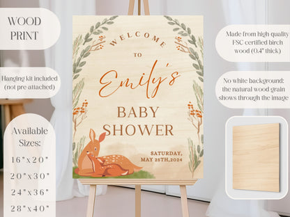 Oh Deer Baby Shower Welcome Sign - Magnolia Dane Co.