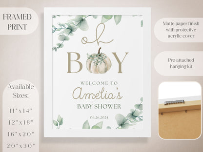 "Oh Boy" Baby Shower Welcome Sign - Magnolia Dane Co.