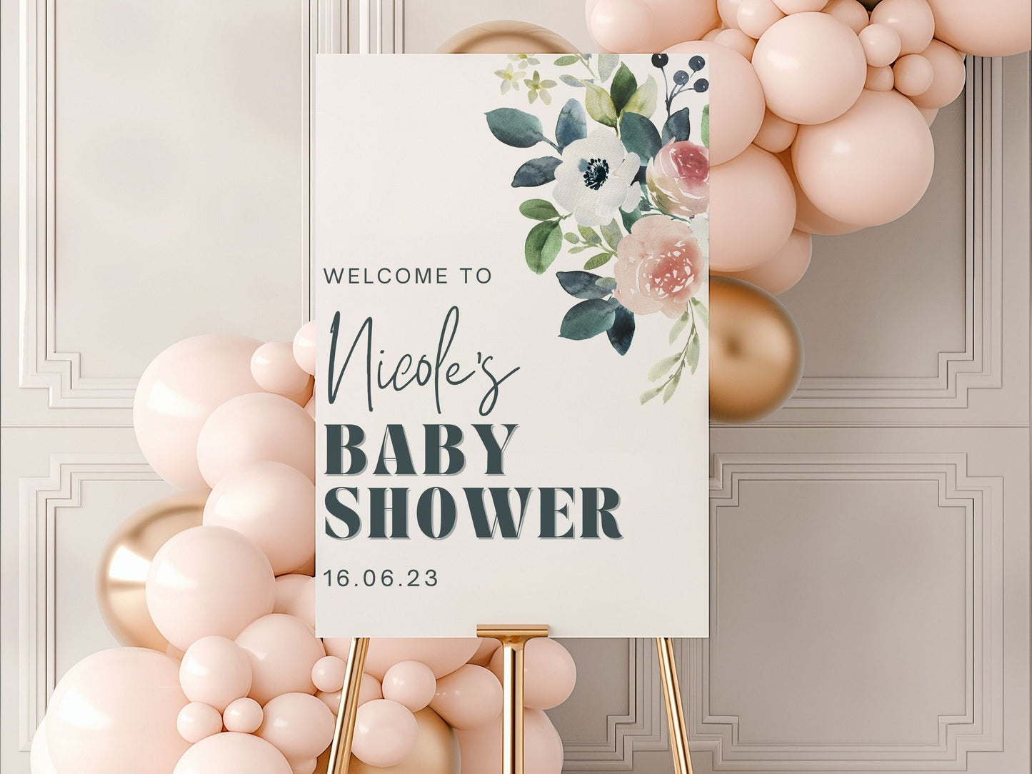 Baby Shower Welcome Sign - Magnolia Dane Co.