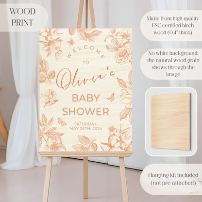 Boho Neutral Baby Shower Welcome Sign - Magnolia Dane Co.