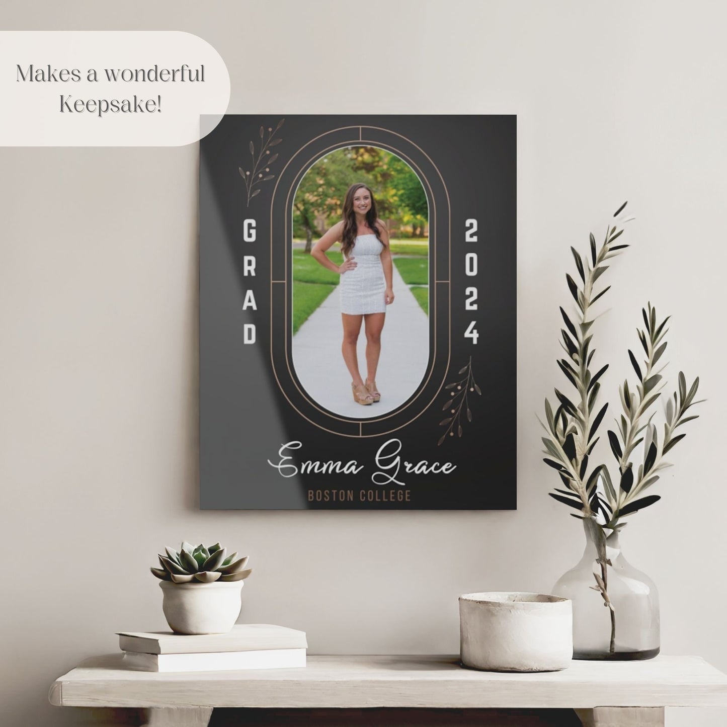 Modern Custom Photo Graduation Party Welcome Sign - Magnolia Dane Co.