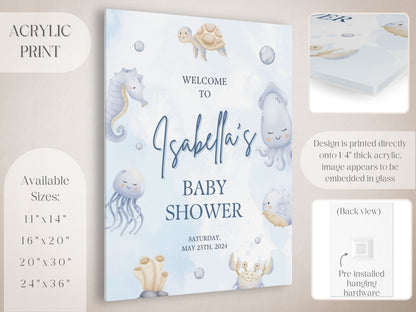 Under the Sea Baby Shower Welcome Sign - Magnolia Dane Co.