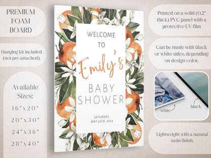 Citrus Baby Shower Welcome Sign - Magnolia Dane Co.