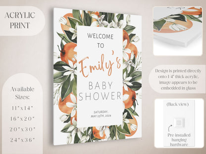 Citrus Baby Shower Welcome Sign - Magnolia Dane Co.