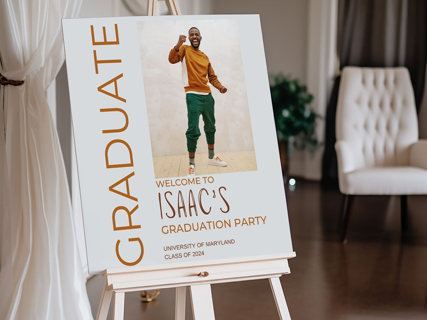 Casual Custom Photo Graduation Party Welcome Sign - Magnolia Dane Co.