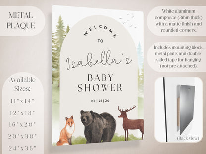 Forest Animal Baby Shower Welcome Sign - Magnolia Dane Co.