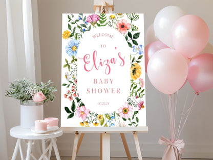 "Baby in Bloom" Baby Shower Welcome Sign - Magnolia Dane Co.