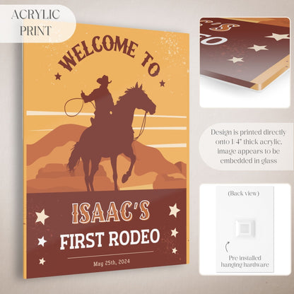 "First Rodeo" 1st Birthday Welcome Sign - Magnolia Dane Co.