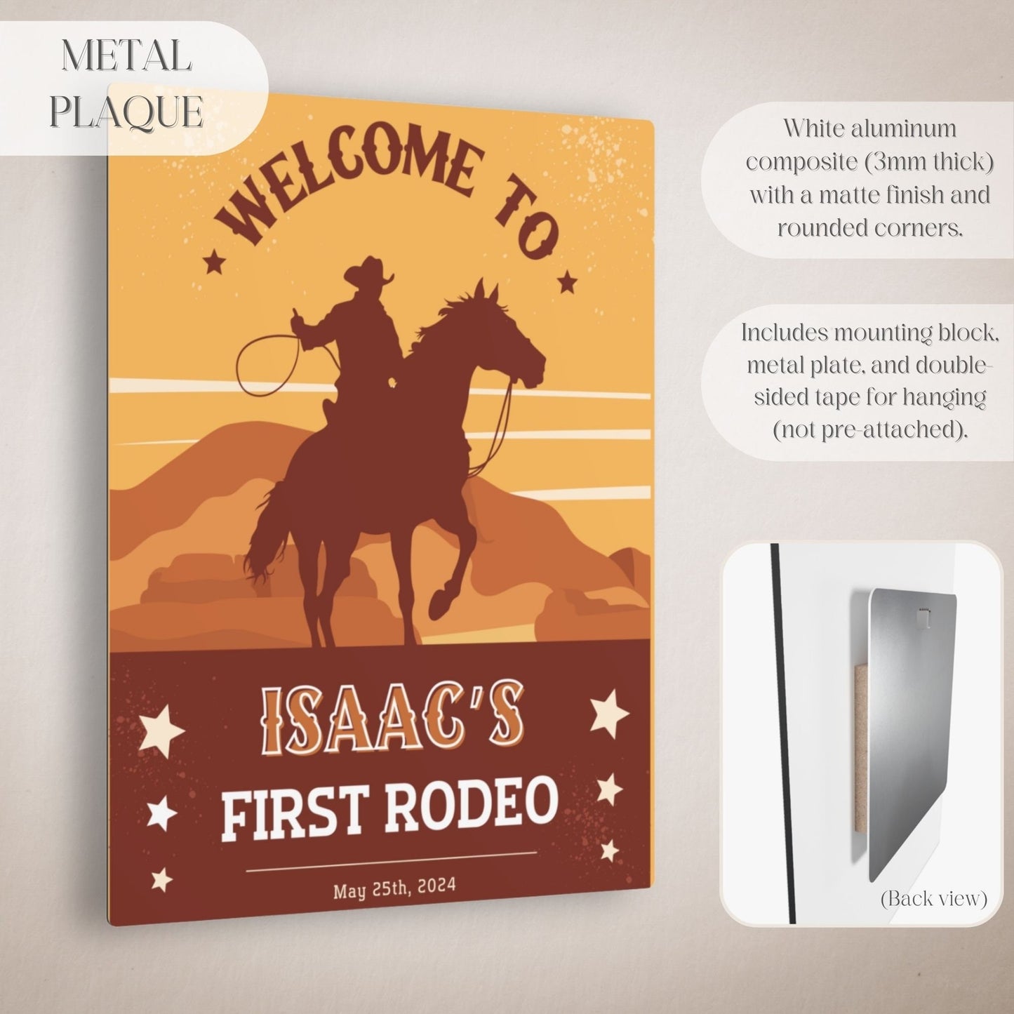 "First Rodeo" 1st Birthday Welcome Sign - Magnolia Dane Co.