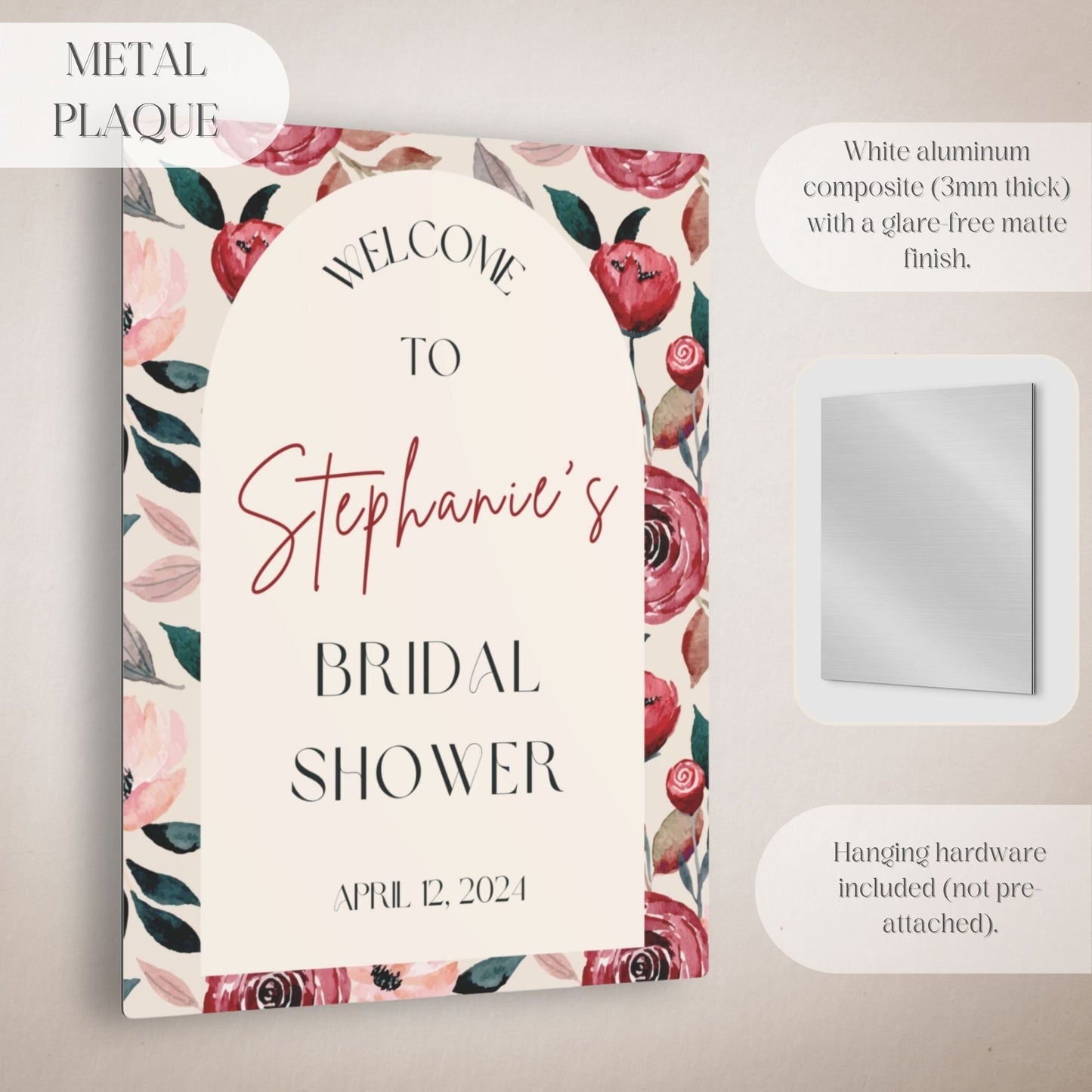 Bright Floral Bridal Shower Welcome Sign - Magnolia Dane Co.