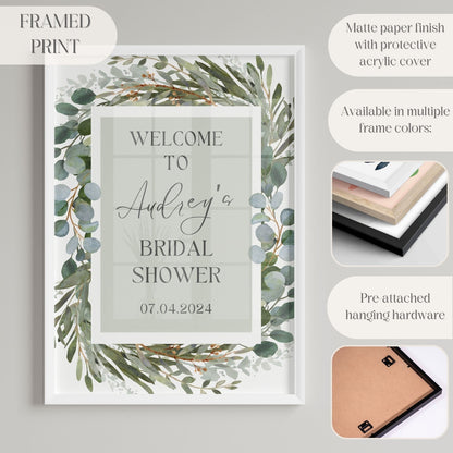 Foliage Bridal Shower Welcome Sign - Magnolia Dane Co.