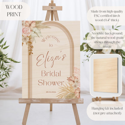 Boho Arch Bridal Shower Welcome Sign - Magnolia Dane Co.