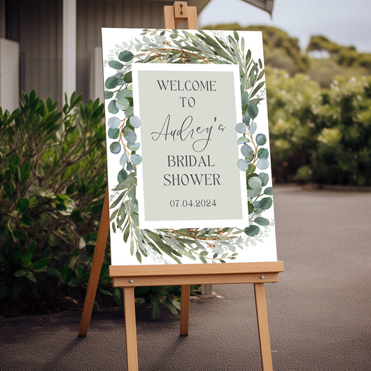 Foliage Bridal Shower Welcome Sign - Magnolia Dane Co.