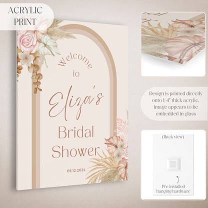 Boho Arch Bridal Shower Welcome Sign - Magnolia Dane Co.