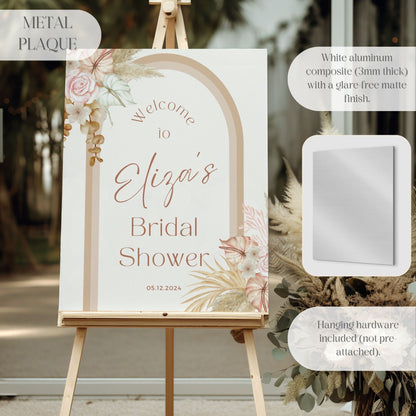 Boho Arch Bridal Shower Welcome Sign - Magnolia Dane Co.