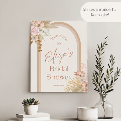 Boho Arch Bridal Shower Welcome Sign - Magnolia Dane Co.