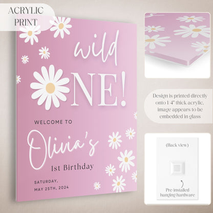 "Wild One" First Birthday Welcome Sign